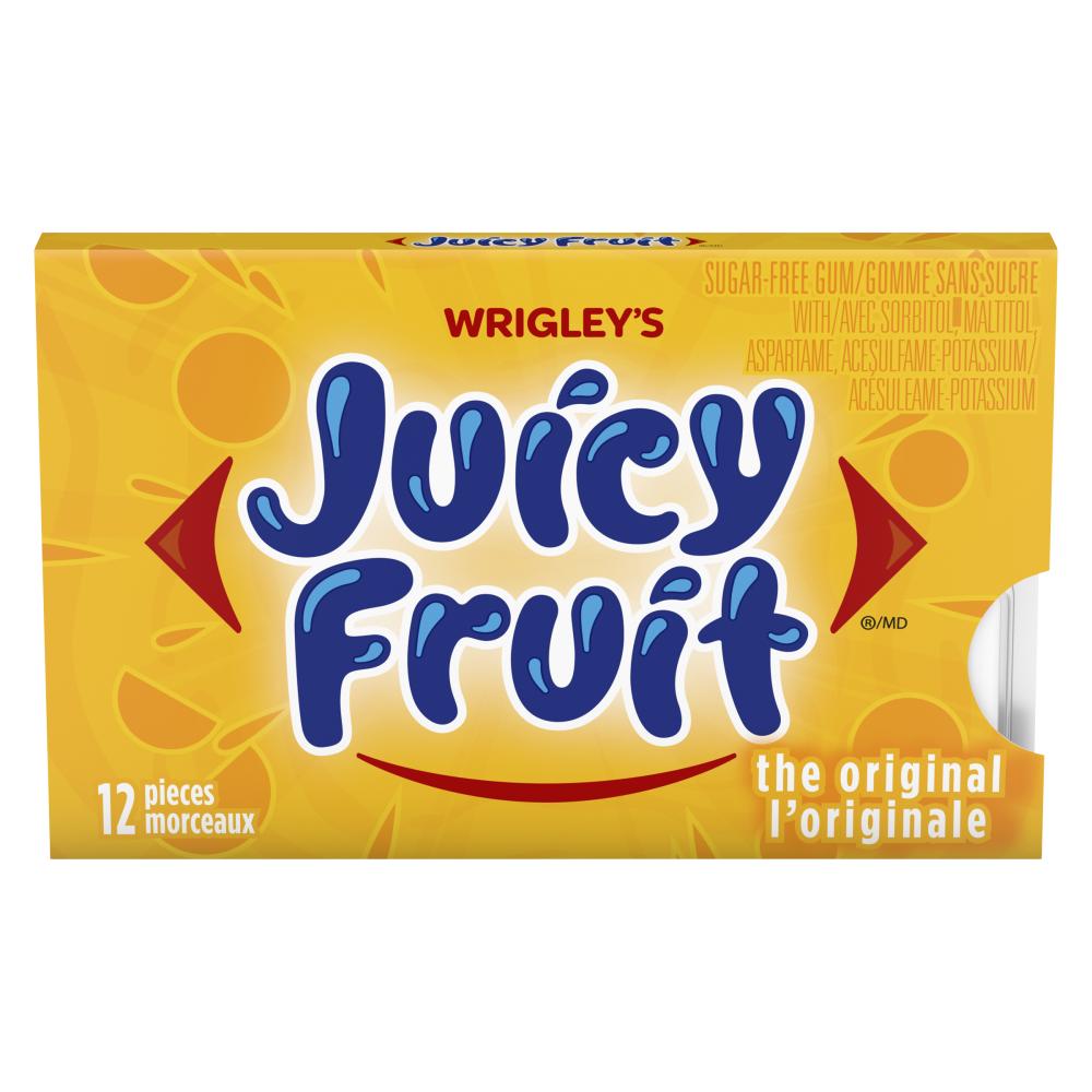 JUICYFRUIT SUGAR-FREE GUM, 12 X 1 UN