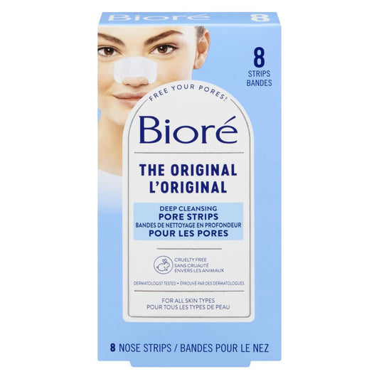 BIORE PORE STRIP DEEP CLEANSING, 4 X 8 UN