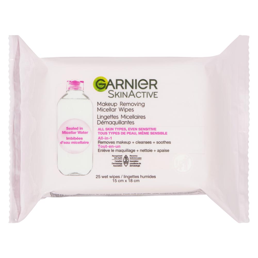 GARNIER MICELLAR CLEANSING WIPES, 6 X 25 UN