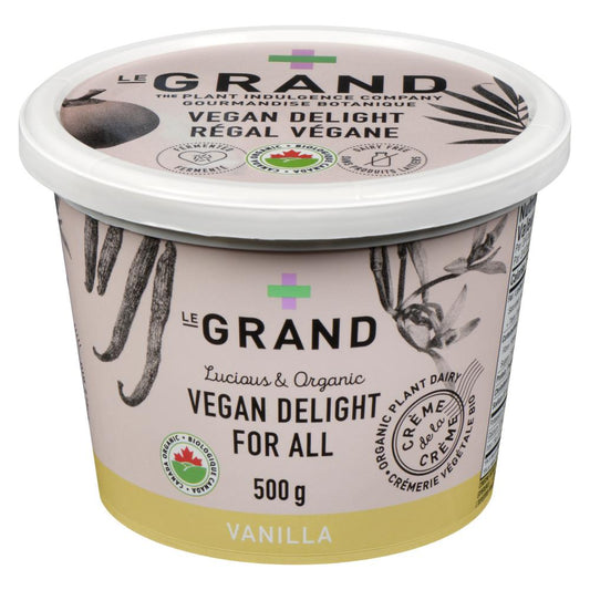 LEGRAND VEGAN VANILLA ORGANIC YOGURT, 4 X 500 G