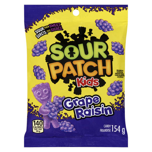 MAYNARDS SOUR PATCH RAISIN CANDY, 12 X 154 G