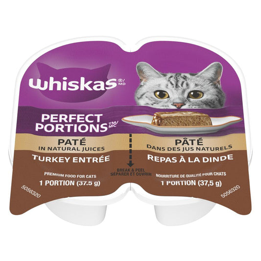 WHISKAS PP CAT FOOD TURKEY, 24 X 75 G