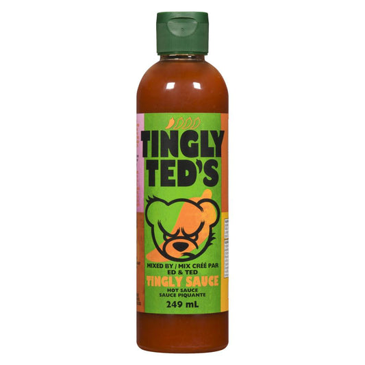 TINGLY TED'S TINGLY HOT SAUCE, 10 X 249 ML