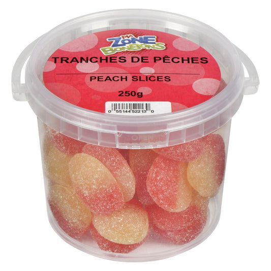 JV PEACH SLICES, 12 X 250 G