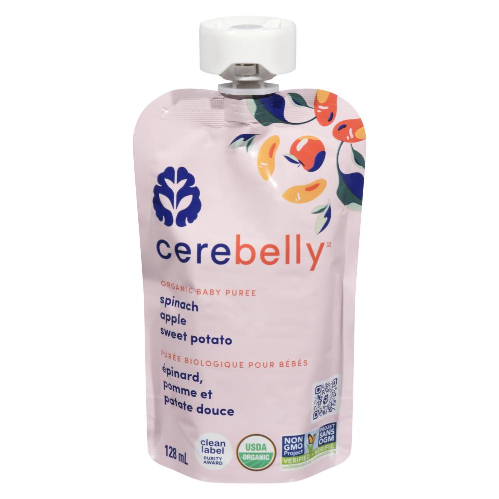 CERBELLY SPINACH POTATO PUREE, 12 X 128 ML