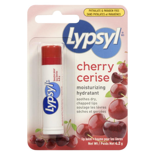 LYPSYL CHERRY LIP BALM, 8 X 4.200 G