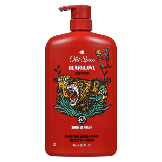 OLD SPICE SHOWER GEL BEARGLOVE, 4 X 887 ML
