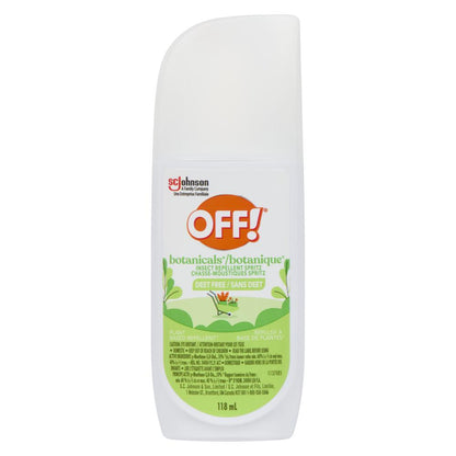 OFF! BOTANICAL MOSQUITO REPELLENT SPRAY, 12 X 118 ML