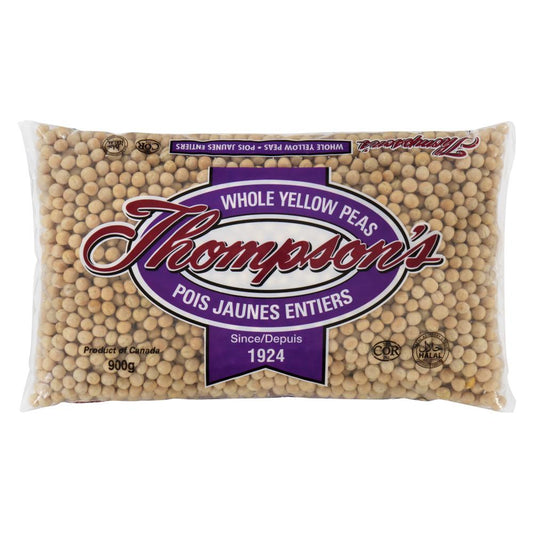 THOMPSON YELLOW SPLIT PEAS, 12 X 900 G