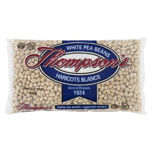 THOMPSON DRIED WHITE BEANS, 24 X 454 G