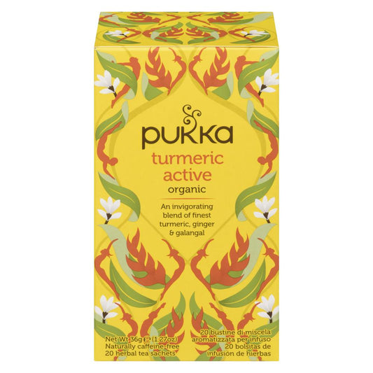 PUKKA ORGANIC TURMERIC TEA, 4 X 20 UN