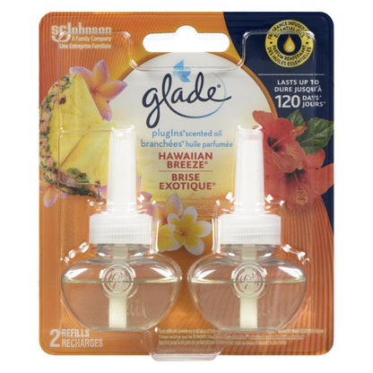 GLADE PLUG-INS SCENTED OIL REFILL EXOTIC OIL, 6 X 2 UN