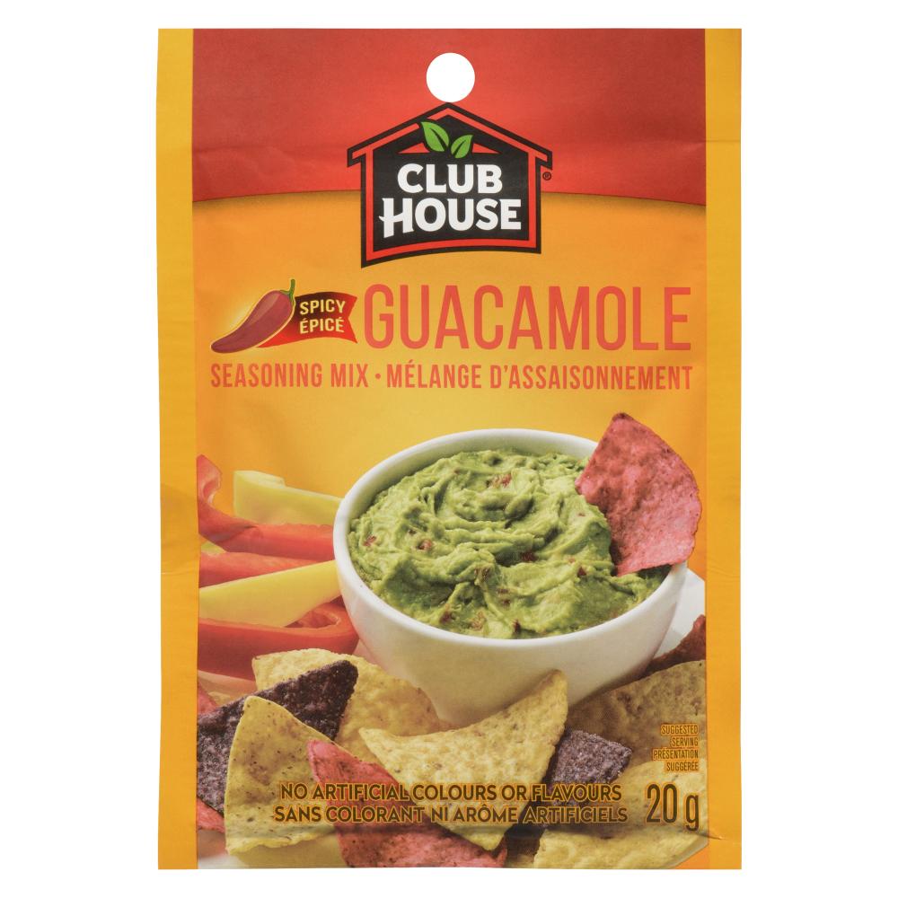 CLUBHOUSE MIXED SPICY GUACAMOLE SEASONING, 12 X 20 G