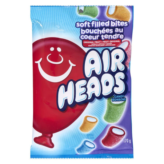 AIRHEADS ORIGINAL SOFT FILLED BITES, 12 X 170 G