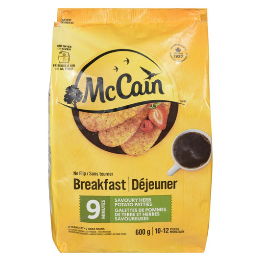 MCCAIN POTATO CAKES HERB, 12 X 600 G