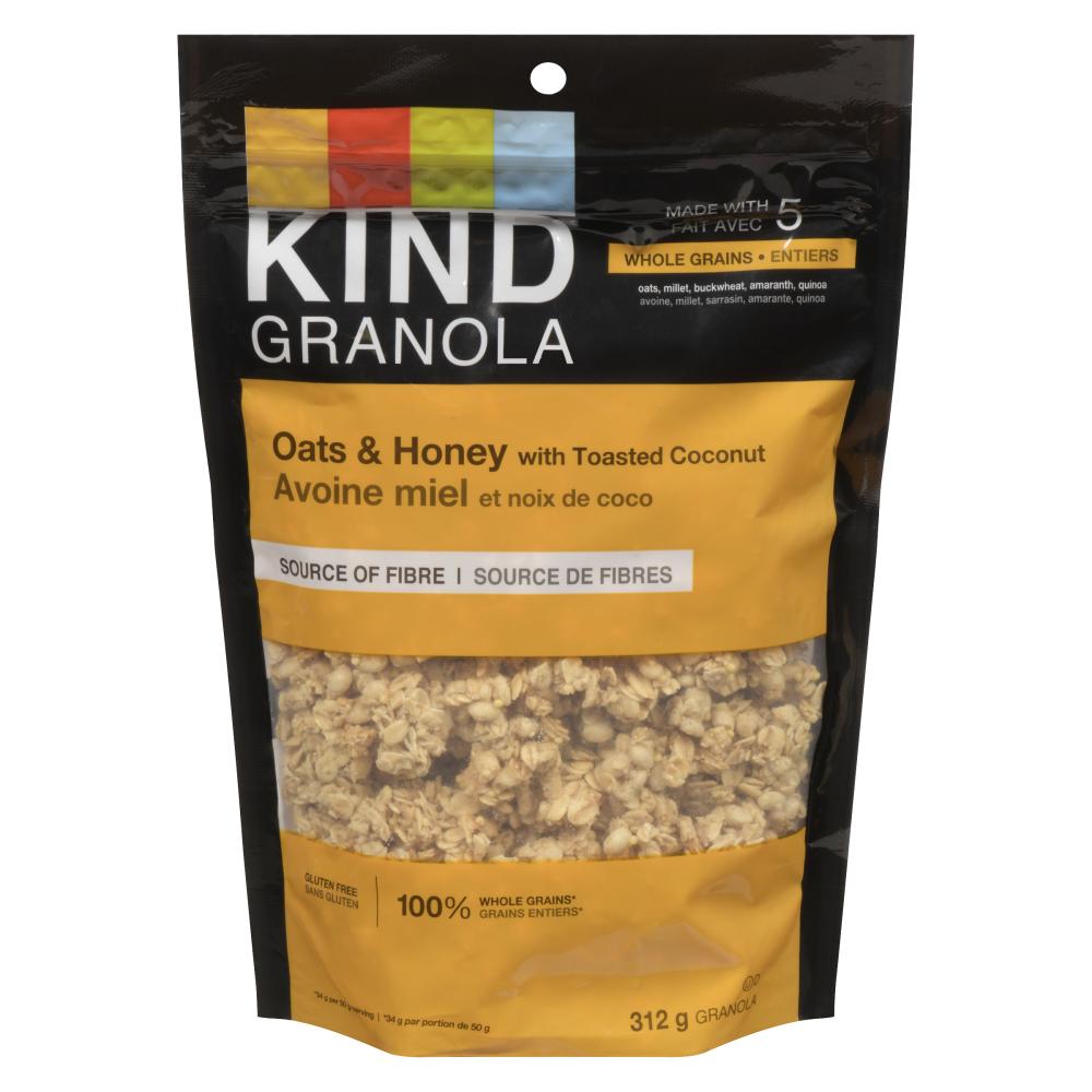KIND OAT COCOA COCONUT GLUTEN-FREE BITES, 6 X 312 G
