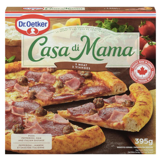 DROETKER PIZZA MAMA 3 MEATS, 5 X 395 G