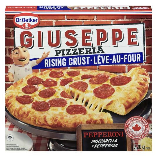 GIUSEPPE OVEN RISING PEPPERONI PIZZA, 6 X 720 G