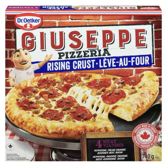 GIUSEPPE OVEN RISING FOUR MEAT PIZZA, 6 X 740 G