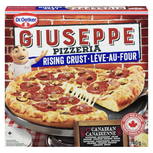 GIUSEPPE OVEN RISING CANADIAN PIZZA, 6 X 740 G
