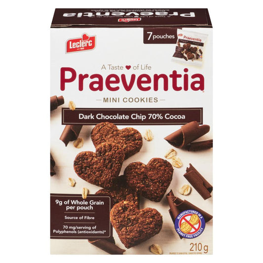 LECLERC PRAEVENTIA BISCUIT CHOCOLATE, 12 X 210 G