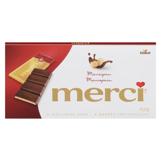 MERCI MARZIPAN CHOCOLATE BAR, 15 X 112 G