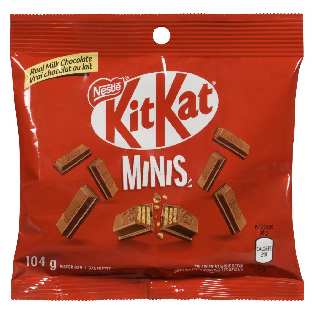 NESTLE KIT KAT MINI MILK CHOCOLATE BAR, 12 X 104 G