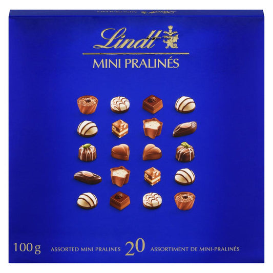 LINDT BOX OF MINI PRALINES, 8 X 100 G