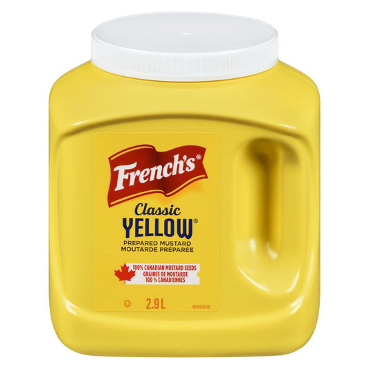 FRENCH'S YELLOW MUSTARD, 2 X 2.9 L