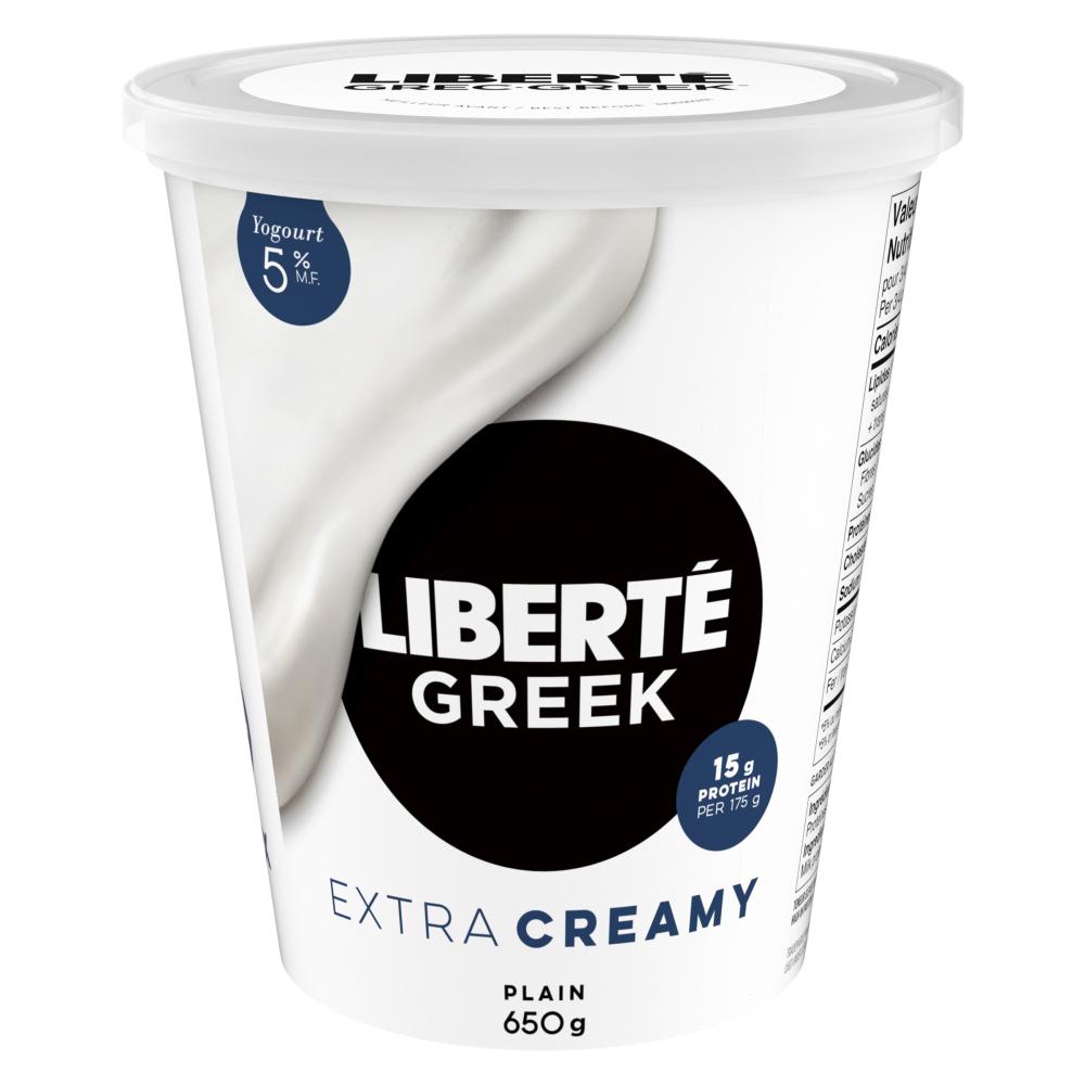 LIBERTE GREEK YOGURT 5% PLAIN, 6 X 650 G
