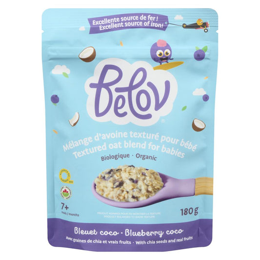 BELOV BLUEBERRY BABY OATMEAL BLEND, 6 X 180 G