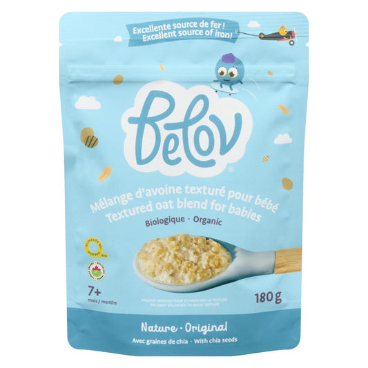 BELOV PLAIN BABY OATMEAL BLEND, 6 X 180 G