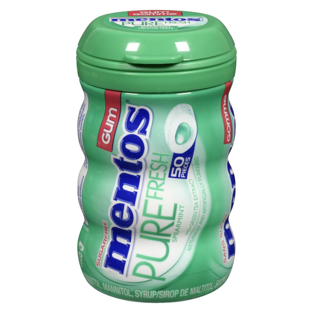 MENTOS GREEN MINT GUM, 6 X 1 UN