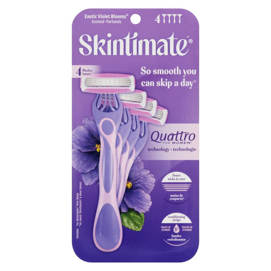 SKINTIMATE EXOTIC VIOLET BLOSSOM, 3 X 4 UN