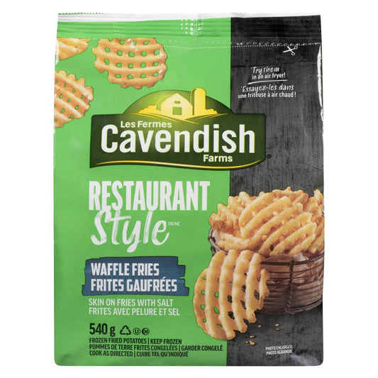 CAVFARMS RESTAURANT-STYLE WAFFLE FRIES, 10 X 540 G