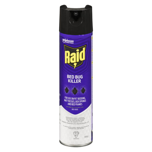 RAID INSECTICIDE AEROSOL, 12 X 350 G