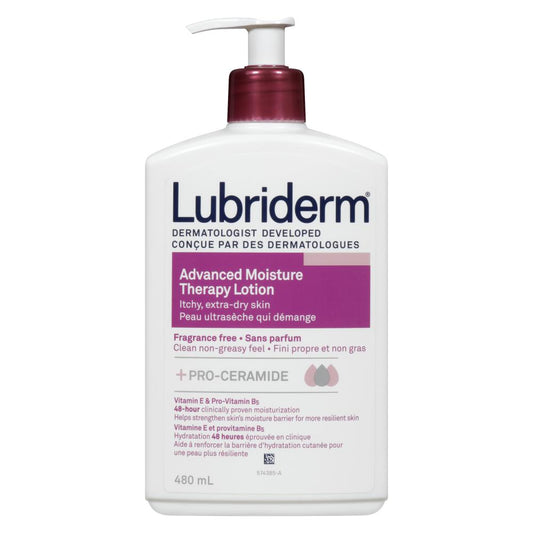 LUBRIDERM ADVANCED HYDRATION LOTION, 12 X 480 ML