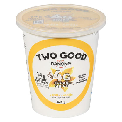 TWO GOOD GREEK YOGURT VANILLA, 6 X 625 G