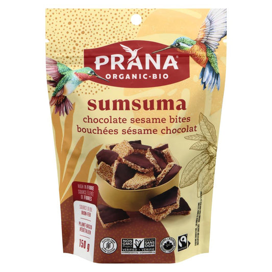 PRANA CHOCOLATE SESAME SUMSUMA BITE, 8 X 150 G