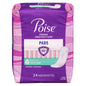 POISE ULTRA THIN LONG ULTIMATE ABSORBENCY PADS, 4 X 24 UN