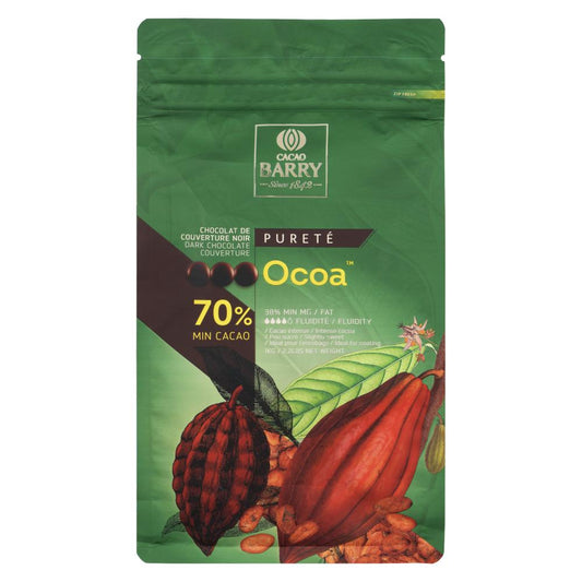 CACAO BARRY OCAO CHOCOLATE, 6 X 1 KG