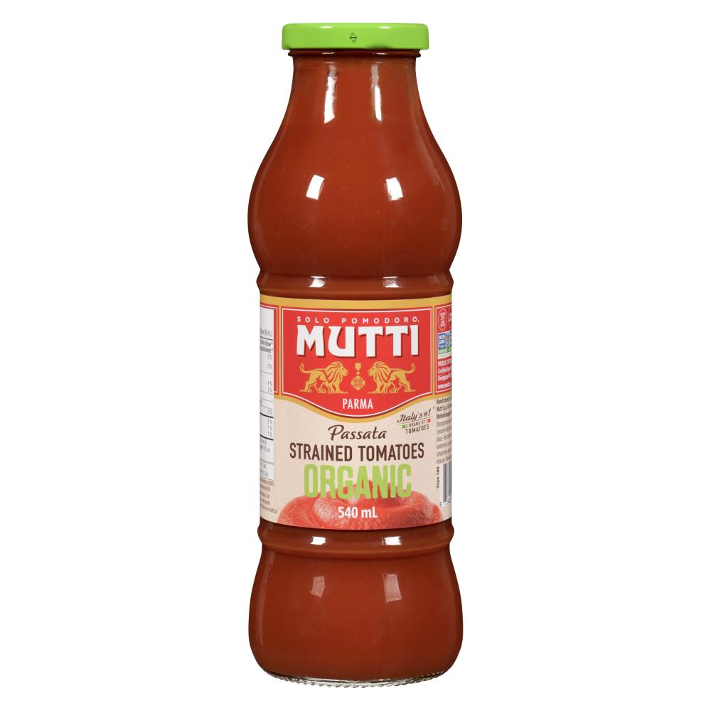 MUTTI ORGANIC TOMATO PASSATA, 12 X 540 ML