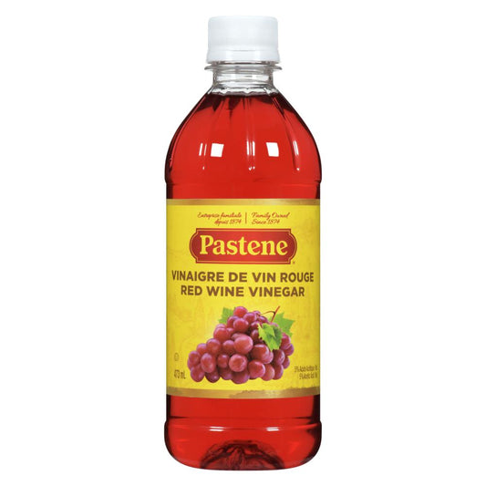 PASTENE RED WINE VINEGAR, 12 X 473 ML