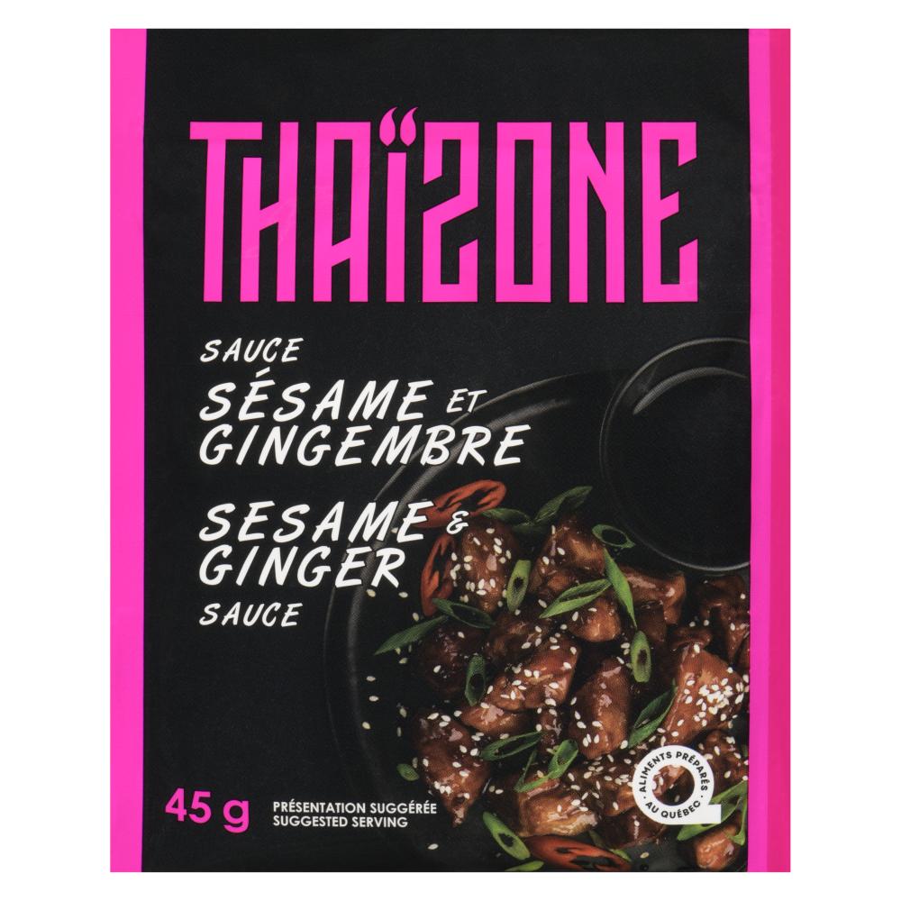 THAIZONE MIX GINGER SESAME SAUCE, 18 X 45 G