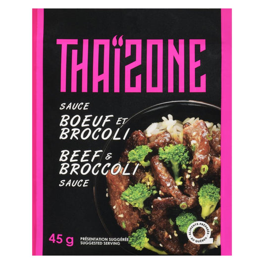 THAIZONE BEEF & BROCCOLI SAUCE, 18 X 45 G