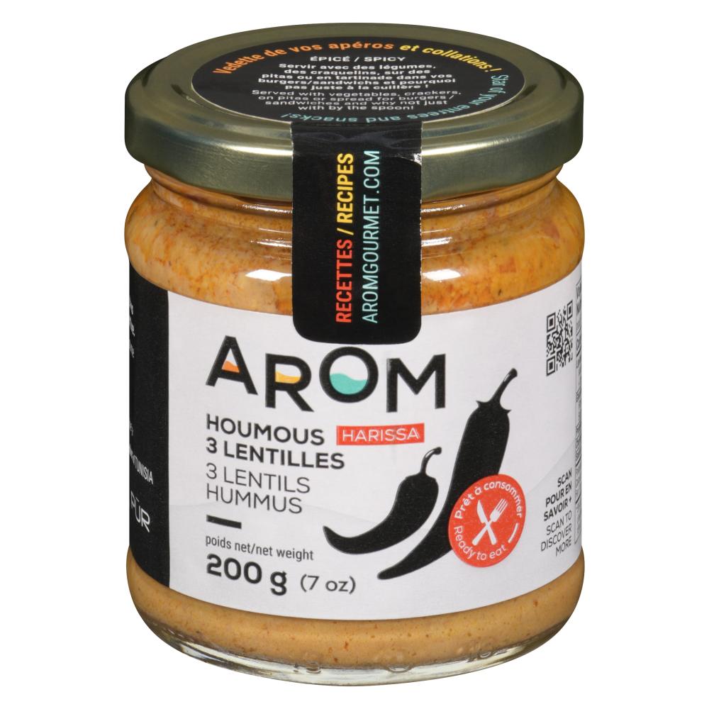 HARISSA LENTIL HUMMUS, 12 X 200 G