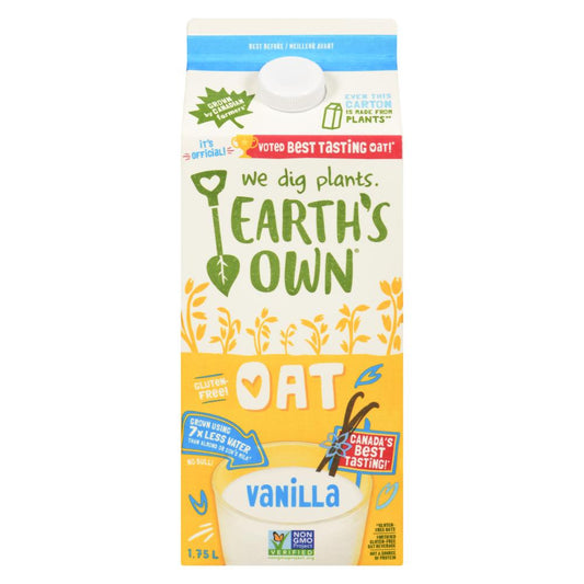EARTH'S OWN, SO FRESH OAT VANILLA 1 75L, 6 x 1.75L