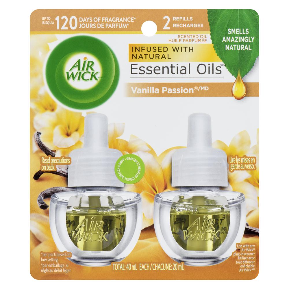 AIRWICK PLUG-IN REFRESH PASSION FRUIT & VANILLA, 6 X 2 X 20 ML