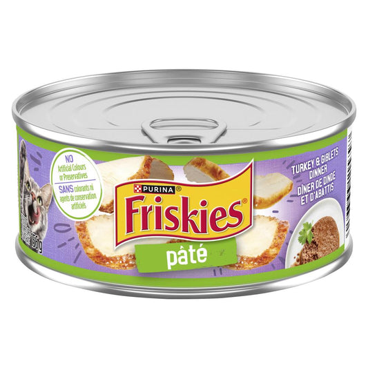 FRISKIES CAT FOOD TURKEY GIBLETS, 24 X 156 G