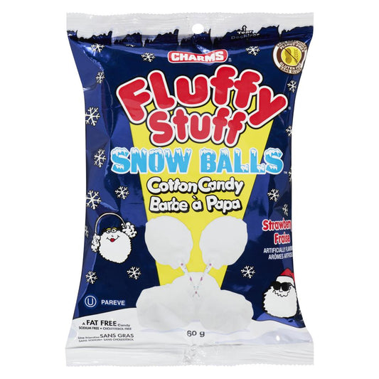 CHARMS FLUFFY STUFF SNOW BALLS, 12 X 60 G